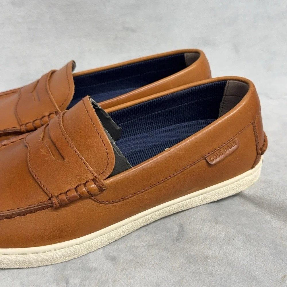 Cole Haan Nantucket Loafer II Shoes Mens Size 8.5 Brown Leather Slip On Casual